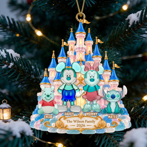 Magical Castle Family Ornament - Personalized Christmas Gifts 02NADT100926-Homacus