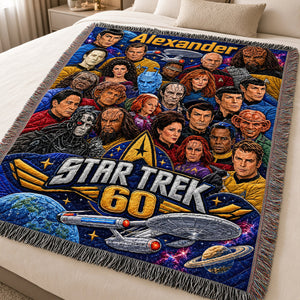 60th Anniversary Blanket - Personalized Gifts For Christmas Woven Blanket 04HUDT021026
