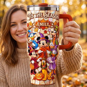 Tis The Season Tumbler With Handle - Personalized Gifts 01paqn290726