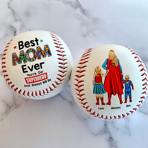 Personalized Gift For Mom Baseball Mother's Day Super Mom-Homacus