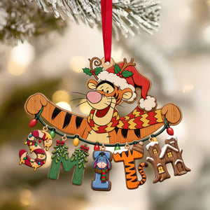 Name Art Woodland String Ornament, Personalized Gifts 03qhtn230926