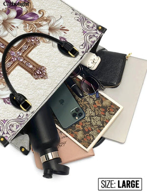 Catholight Faith & Florals Leather Bag