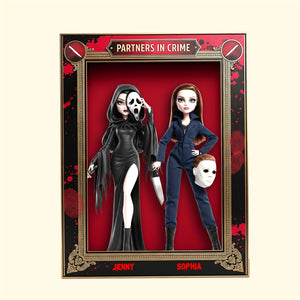 Horror Besties Plaque - Personalized Gifts For Besties 01natn180825