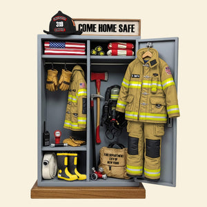 Firefighter Personal Locker Plaque - Personalized Gifts For Firefighter 06qhtn290525-Homacus