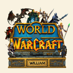 World Warrior Plaque - Personalized Gifts For Game Lovers 02qhtn060625