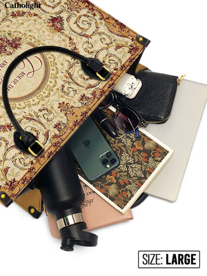 Catholight Strength in Grace Leather Bag