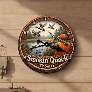 Duck Hunting Wall Clock Personalized Gifts For Hunters 01HUDT231225