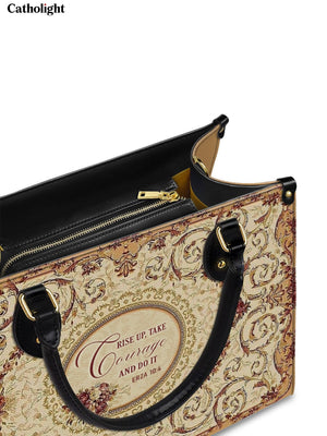 Catholight Strength in Grace Leather Bag