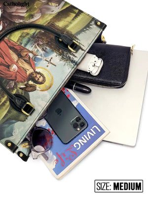 Catholight Saint John The Baptist Shepherd Leather Bag