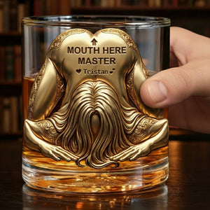 Master Round Glass - Personalized Gifts For Him, Husband, Boyfriend 04QHLU121225