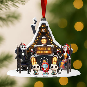 Spooky Family Christmas Ornament - Personalized Gifts For Family 03ohqn171025-Homacus