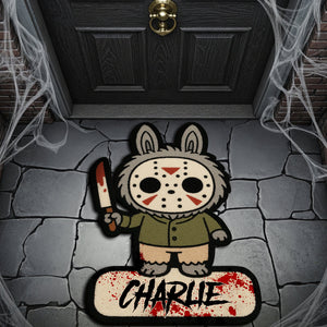 Creepy Bunny Horror Doormat - Personalized Gifts For Horror Fans 04HYLU160825