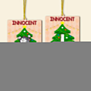 Personalized Gifts For Cat Lovers Wooden Slider Ornament Innocent Until Proven Guilty 02qhtn211024 - Ornament - GoDuckee