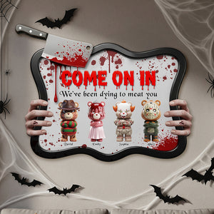 Scary Movie Characters Wood Sign - Personalized Halloween Gifts For Family 01pgqn130825