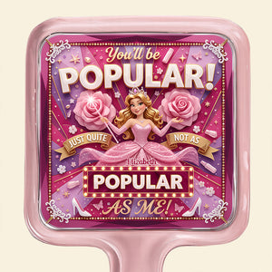 Glam Handheld Mirror - Personalized Gifts 05PADT031225