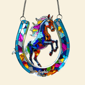 Personalized Gifts For Horse Lovers Suncatcher Ornament 01tgtn100725