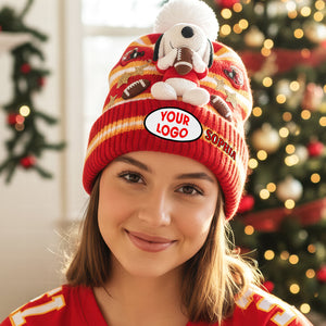 Team Spirit Bobble Beanie Hat - Personalized Gifts For Sports Fans 03naqn021025