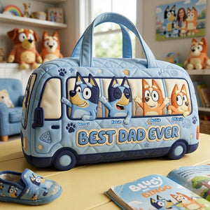 Puppy Family Duffle Bag - Personalized Gifts For Dad 02NATA210426-Homacus