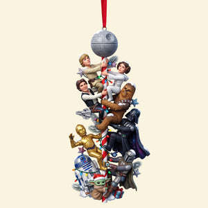 Funny Climbing Cosmic Characters Christmas Ornament - Personalized Gifts For Movie Lovers 04natn120926