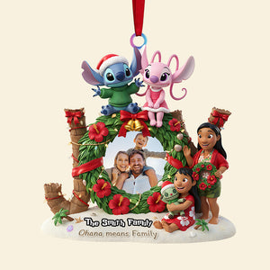Custom Photo Family Christmas Acrylic Ornament, Personalized Gifts For Family 03kita161025