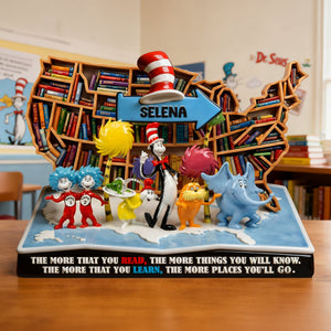 Reading Acrylic Plaque - Personalized Gifts For Book Lover Plaque 04PALU060226