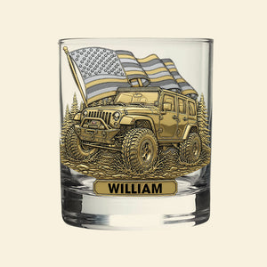 Trail Rider Whiskey Glass - Personalized Gifts For Off-road Lovers 04naqn010825
