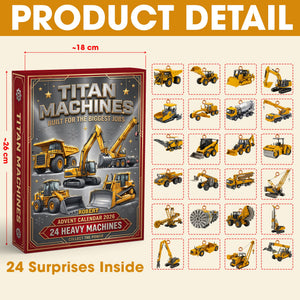 Heavy Machines Advent Calendar Blind Box - Personalized Christmas Gift 03tydt301026