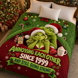 Annoying Each Other Couple Blanket - Personalized Gift For Couples 04PATA170926