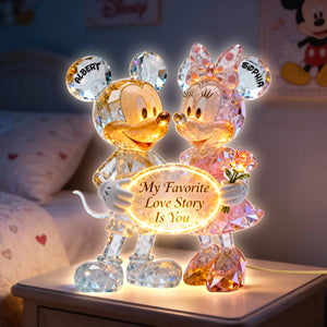 Adorable Cartoon Couple Light Box - Personalized Gift For Couples 06OHQN070126