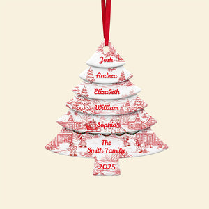 Family Christmas Tree Ornament Personalized Gifts For Family 03NATA230825