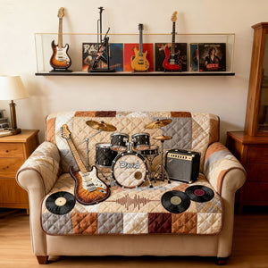 Rock & Roll Spirit Sofa Cover - Personalized Gifts For Rock Lovers 05NALU270126
