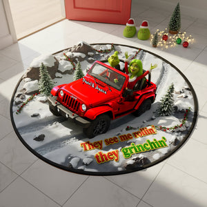 Off Road Car Lover Couple Custom Shape Doormat - Personalized Gifts For Couple Christmas Doormat 03KILU301025