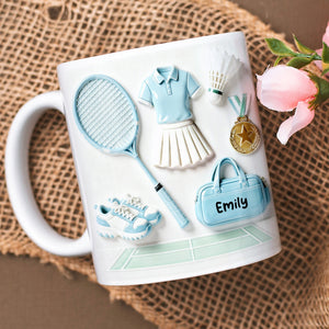 Complete Badminton Outfit Coffee Mug - Personalized Gift For Badminton Lovers 03TOQN110226