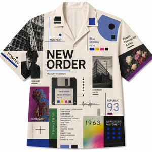 Vintage New Order Band Hawaiian Shirt, Personalized Gifts 02NADT100726