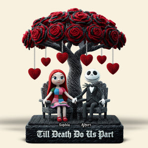 Skeleton Couple Plaque - Personalized Gifts For Couple 07toqn181225