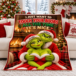 Funny Mischief Couples Blanket - Personalized Christmas Gifts For Couples 06naqn101026