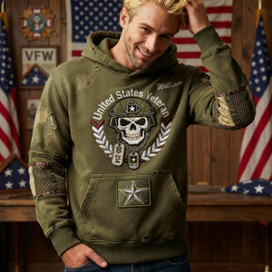 Veteran Military Tribute Hoodie - Personalized Gift For Veteran 03TGLU301225