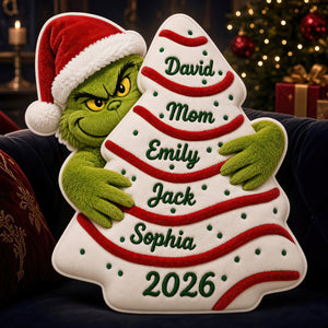 Family Christmas Tree Pillow - Personalized Gifts For Family 04NADT310826