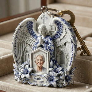 Angel Memorial Keychain - Custom Photo Gifts For Heaven 02PALU280226