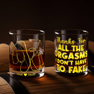 Playful Couple Round Glass - Personalized Gifts For Couples 04NALU031225