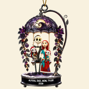 Cute Spooky Family Acrylic Ornament - Personalized Christmas Gifts For Family 02ohdt031026