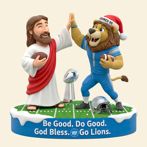 Faith & Football Personalized Acrylic Plaque Christmas Gifts For Football Lovers 02HUDT190925