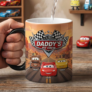 Daddy's Crew Magic Ceramic Coffee Mug - Personalized Gifts For Dad 04natn070526