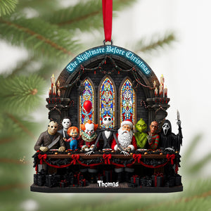 The Nightmare Feast Christmas Ornament Personalized Gifts for Horror Fans 03PALU061025