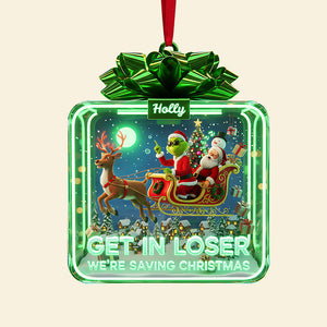 Personalized Gifts For Christmas, Funny Christmas Acrylic Ornament 02pata021025