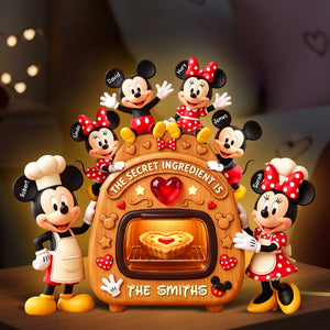Baking Family Light Box - Personalized Gifts For Family Acrylic Light Box 03PAQN040926