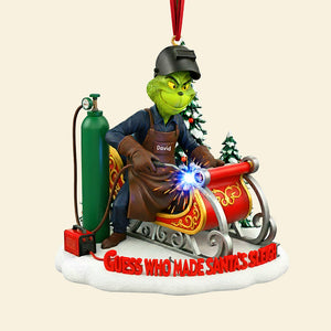 Badass Welder Christmas Ornament, Personalized Gifts For Welder 01qhqn130925