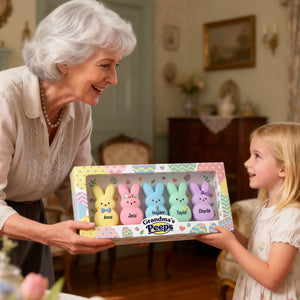 Easter Day Bunny Acrylic Plaque - Personalized Gifts For Grandma Plaque 01NALU290126