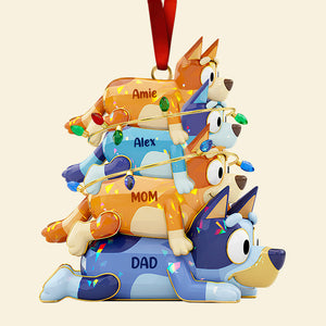 Stacked Family Fun Christmas Ornament Fun Personalized Gifts For Family 02OHDT011025