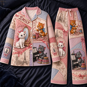 Adorable Cat Pajama Set - Personalized Gifts For Her 05hadt040926